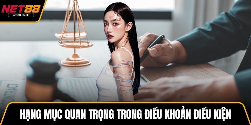 Hạng mục quan trọng trong điều khoản điều kiện